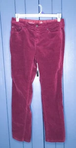 Pantalones de Pana Borgoña Corte Bota 10 12P Preppy Romance Oscuro Núcleo Gótico Capricho - Imagen 1 de 7