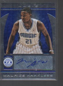 MAURICE HARKLESS 2013-14 PANINI TOTALLY CERTIFIED BLUE SIGNATURES AUTO  #242 /49