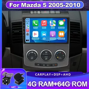 For 2005-2010 Mazda 5 Car Stereo Radio Android 12 Navi Head Unit GPS CarPlay DSP - Foto 1 di 14