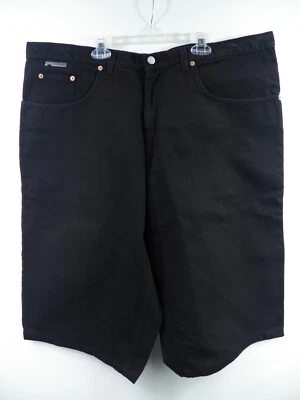 ICEBERG ICEJEANS 全新无标签男式 40 牛仔短裤黑色棉标志意大利制造 — 第 1/4 张图片