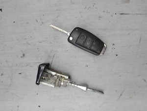 AUDI TT MK2 8J 06-14 RIGHT SIDE DOOR LOCK+ KEY TFSI TDI BLACK LZ9Y GENUINE - Picture 1 of 9