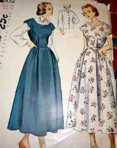 *BELLISSIMA CAMICETTA ABITO PREMAMAN VINTAGE anni 40 modello cucito 12/30 - Foto 1 di 1