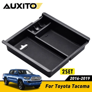 2set For Tacoma Center 2016-2019 Toyota BOX Organizer Holder Console ABS Accesso - Picture 1 of 12