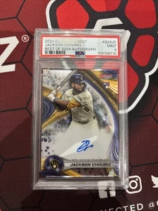 2024 Bowman's Best - Best of 2024 Autographs Jackson Chourio #B24-JC PSA 9 Auto - Bild 1 von 3