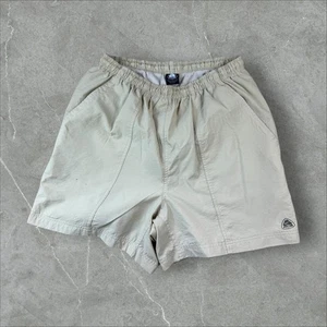 90s Nike ACG Embroidered Logo Cream Swim Short XL - Picture 1 of 6