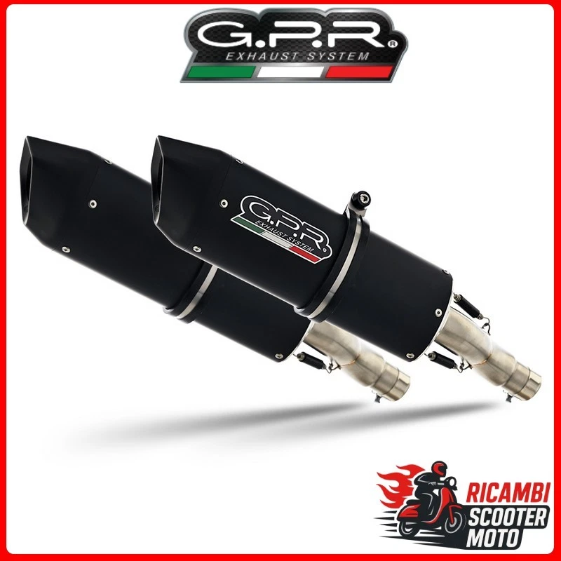 COPPIA TERMINALI CON RACCORDI HONDA CBF 1000 - ST  2006-2009 Furore Nero H.150.F Foto 1 de 1