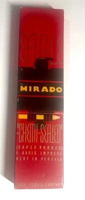 Vtg Eagle Mirado No. 2 Med Soft Bonded Box of 12 Pencils w/Harry B. Norris' Name - Image 1 of 4