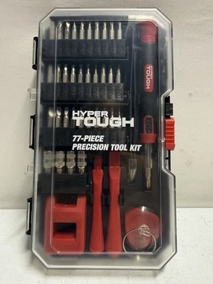 Hyper Tough 77 Pc Precision Tool Kit With Carry Case Brand New in Box - Image 1 of 4