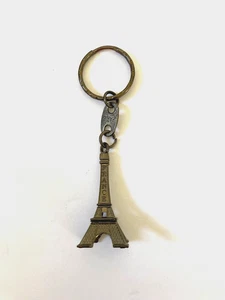 Metal Paris France Retro Mini Eiffel Tower Keychain Key Ring - Picture 1 of 6