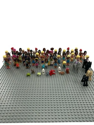 LOTE LEGO GRANDE MINI Muñeca Amigos Figura Temática Personas 54 Mini Figuras 13 Animales Foto 1 de 4
