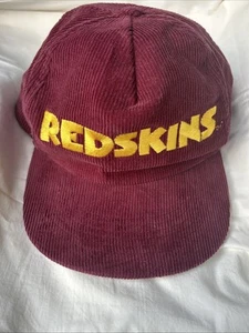 Vintage Washington Redskins Corduroy Snapback Hat NFL Starline Commanders - Picture 1 of 6