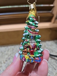 Christopher Radko "Tree Trim Slim Gem" Christmas Tree Ornament Nutcracker Bear - Bild 1 von 8