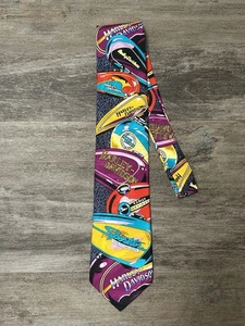 Vintage 1993 Harley Davidson 100% Seide Krawatte Ralph Marlin RM Style Made in USA - Bild 1 von 5