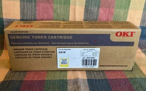 Okidata C610 Yellow  Toner Cartridge Genuine Oki 44315301 - FREE SHIPPING! - Picture 1 of 2