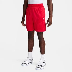 Pantalones cortos de baloncesto Nike Icon Dri-FIT con cordón de 8" para hombre | rojos | grandes (nuevo sin etiquetas) - Imagen 1 de 6