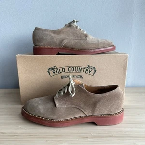 Vintage Ralph Lauren Polo Country Dirty Buck M5859 Wildleder Derby Schuhe Herren 8D - Bild 1 von 14