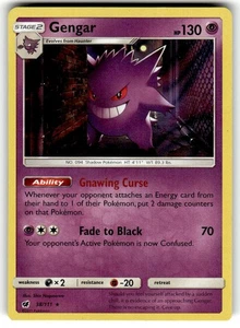 Pokémon TCG Gengar  Holo Card 38/111 Sm-Crimson Invasion LP/NM - Picture 1 of 1