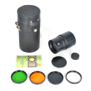 3M-5A/ZM-5A 500mm F8 Prime Lens For M42 Screwmount w/ Case & Filters!