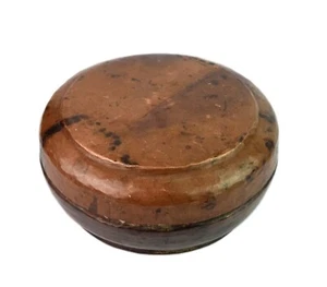 Caja de cocina redonda chapatti/pan tamaño pequeño de cobre hecha a mano india. G66-1116 - Imagen 1 de 8