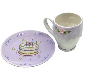 Avon Happy Birthday Geschenk Feier President’s Club Tasse & Untertasse Set - Bild 1 von 7