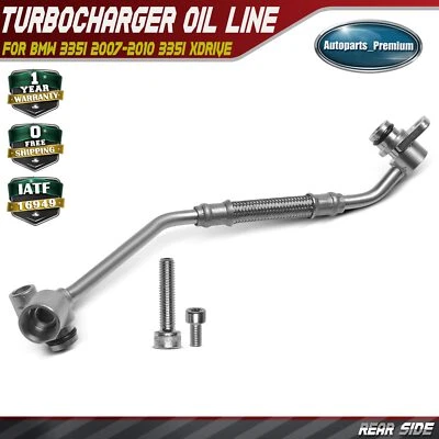 Línea de aceite turbocompresor para BMW 335i 2007-2010 335i xDrive 2009-2013 335is 335xi Foto 1 de 4
