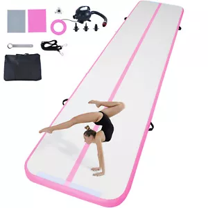 16FT Air Track Inflatable Training Tumbling Gymnastics Gym Mat with Pump - Picture 1 of 12