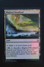 Magic The Gathering MTG BLIGHTED WOODLAND FOIL Battle for Zendikar NM Near Mint