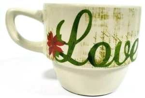 Pier 1 Love Replacement Coffee Cup Stacking Mug Replacement 3" x 3.25" - Picture 1 of 8