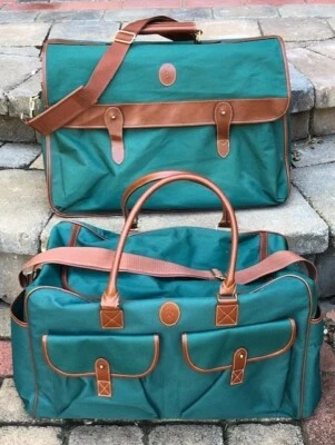 Conjunto Ralph Lauren Polo Ligero Verde Lona Equipaje Bolso de Mano Bolsas de Mano Foto 1 de 4
