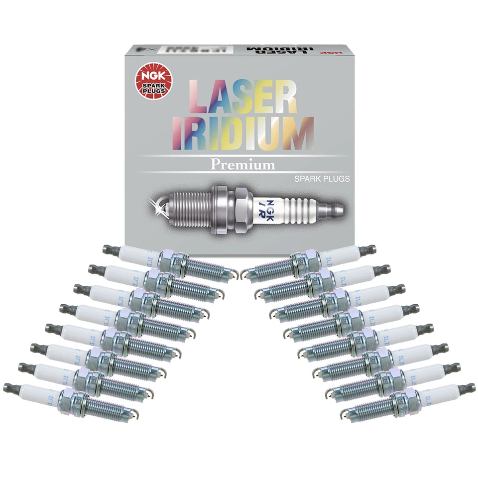 NGK 16 件套激光铱火花塞适用于布加迪威龙 16.4 8.0 W16 2006 — 第 1/1 张图片