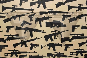 Kydex Infused Asst Gun Pattern 11 7/8 X 7 7/8"  1 Sheet - Picture 1 of 1