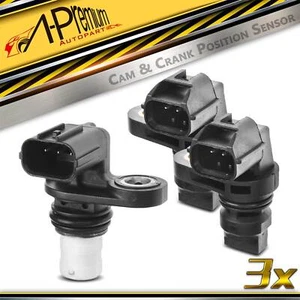 2x Camshaft & 1x Crankshaft Position Sensor for Mazda 3 13-20 6 CX-9 CX-5 CX-3 - Picture 1 of 8