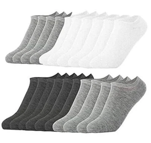 10 Pairs Ankle Socks No Show Sock Low-Cut Athletic Men Women Cotton Socks - Picture 1 of 7