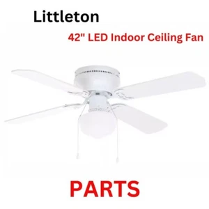 Littleton 42 in LED Indoor White Ceiling Fan 1002592777 - OEM Replacement Parts - Picture 1 of 22