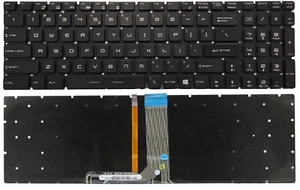 US KEYBOARD FOR MSI GP62 GL62 GP72 GP62VR GP62MVR GP72MVR RGB BACKLIT - Picture 1 of 3