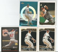 Tom Glavine 2005 Finest BLUE REFRACTOR SP #127 NEW YORK METS 176/299