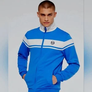 Chaqueta deportiva Sergio Tacchini nueva sin etiquetas para hombre Capomasters cremallera completa LS 2XL - Imagen 1 de 6