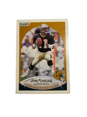 1990 Fleer John Fourcade #186 - Image 1 of 2
