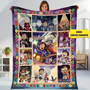 Personalized The Owl House Fleece Blanket Luz Noceda Custom Blanket Hexside Sc - Picture 1 of 2