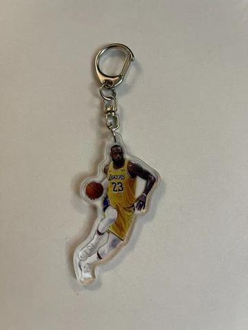 LeBron James Los Angeles Lakers Jersey Acrylic Keychain NBA Basketball Cover