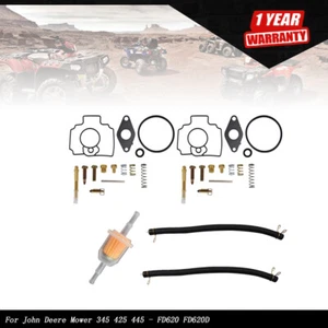 Carburetor Repair Kit For John Deere Mower 345 425 445 - FD620 FD620D 2006 - Picture 1 of 10