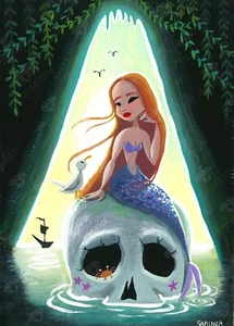 Skull Mermaid | Diamond Art Club Kit New - Picture 1 of 3