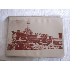 Cubierta de libro de cheques extra grande de colección ferroviarios tren de cuero Railroadania - Imagen 1 de 3