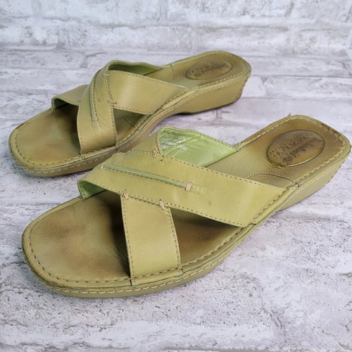 Sandali slip on Timberland Smart Comfort System verde in pelle US 9 M