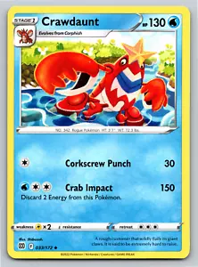 Crawdaunt 033/172 Uncommon Brilliant Stars Pokemon Card - NM - Picture 1 of 2