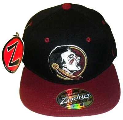 Florida State Seminoles Zephyr Black Stretch Fit One Fit hat sz. Small New Ncaa - Image 1 of 4