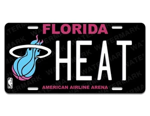 Miami Heat Florida State Custom Art Aluminum Novelty Auto License Plate Tag - Picture 1 of 1
