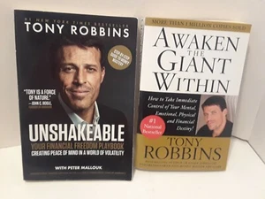 Unshakable and Awaken the Giant Within-Tony Robbins: 2 Inspiring Paperback Books - Imagen 1 de 1