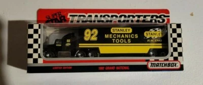 NIB Matchbox Super Star Transporters #92 STANLEY Racing 1992 Ford Aeromax CY109 - Image 1 of 2