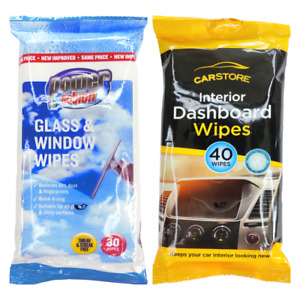 70pcs Glass & Dash Wipes Car Interior Dashboard Windows Streak Free 2 Pack